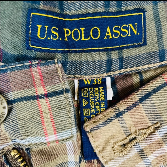 US Polo Assassin Mens Plaid Preppy Style Shirts Size 38 - Picture 4 of 4